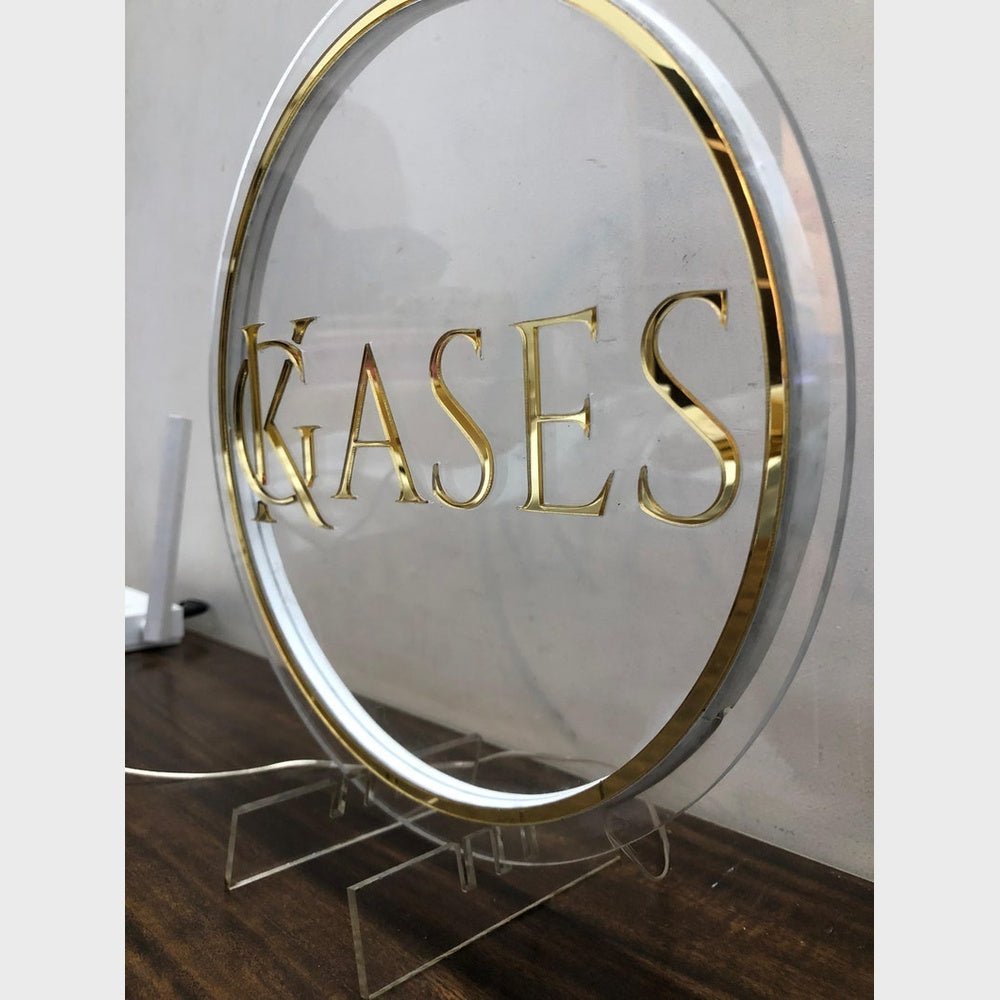Kases Acrylic Business Logo Sign - Shineneon