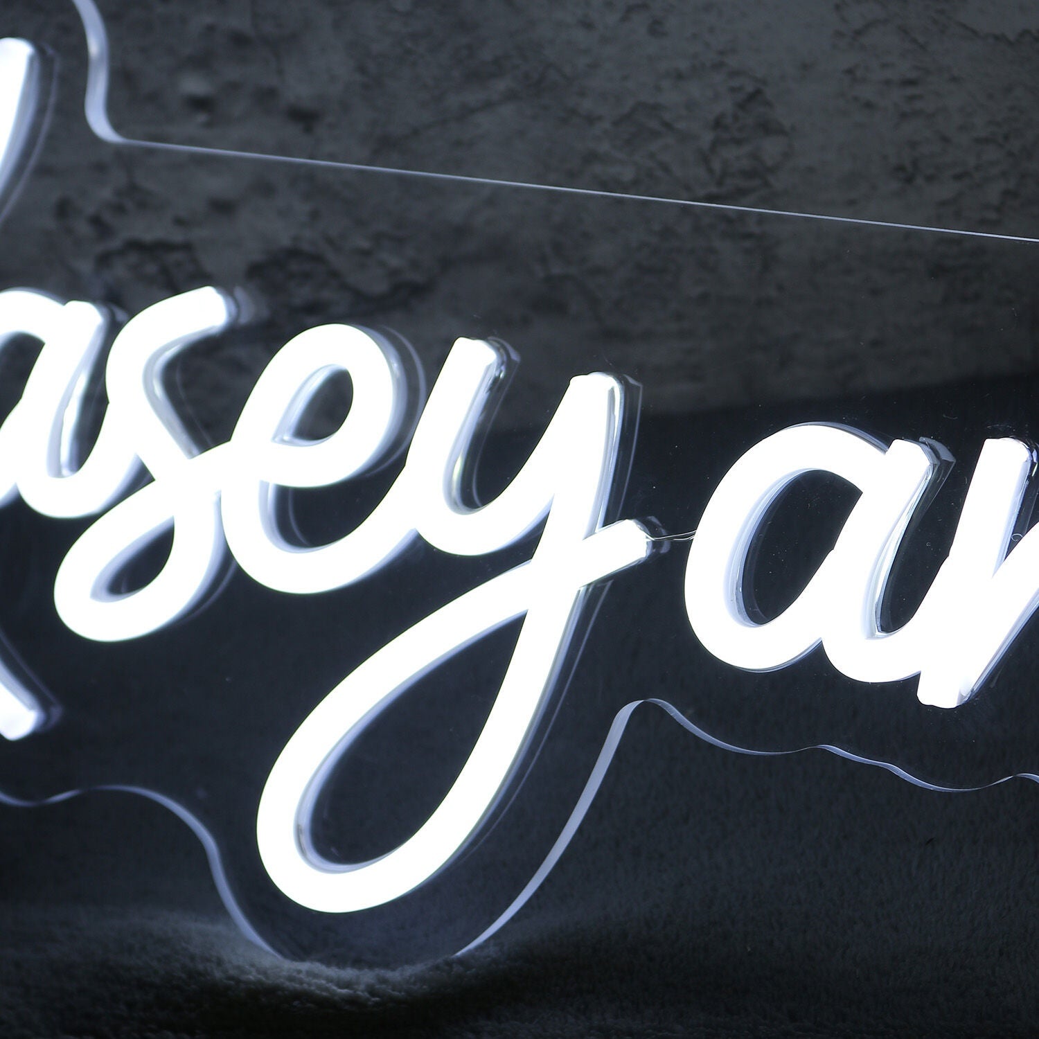 Kasey And Blake White Led Neon Sign - Shineneon