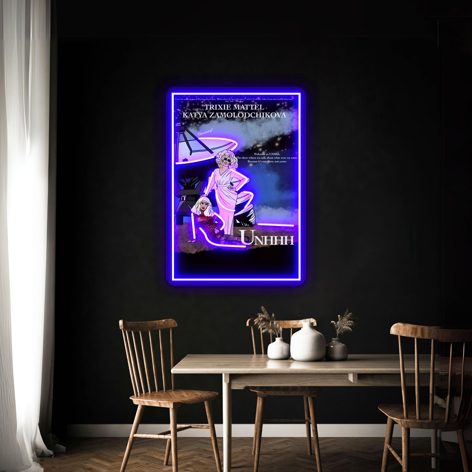 Katya And Trixie Movie Poster Artwork Neon Signs For Sale | Shineneon