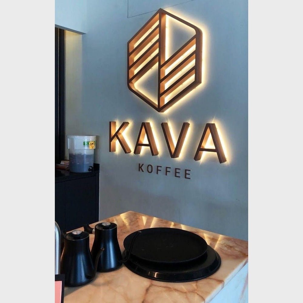 Kava 3D Backlit Channel Letters Led Light Sign - Shineneon