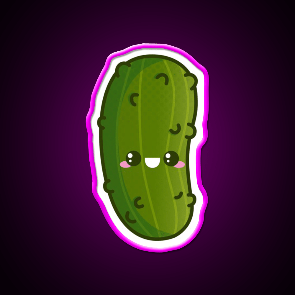 Kawaii Pickle Snack Food Led Neon Sign Rgb Color - Shineneon