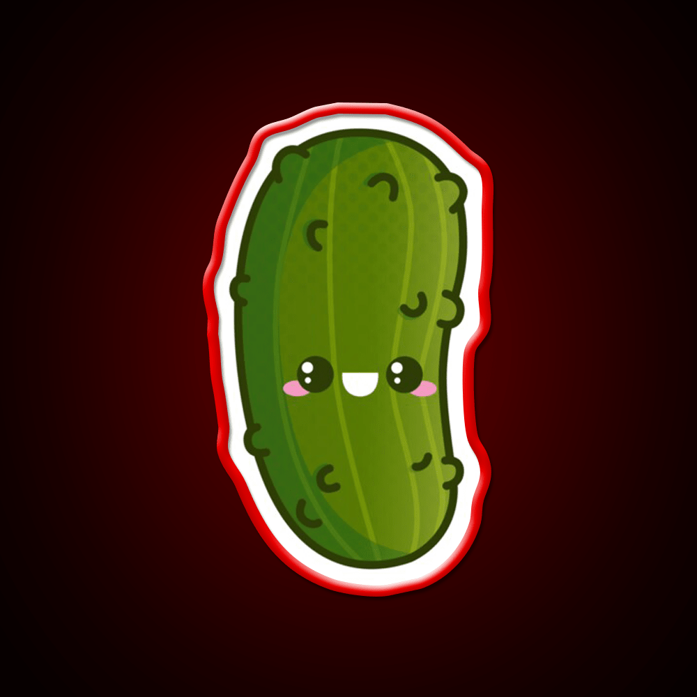 Kawaii Pickle Snack Food Led Neon Sign Rgb Color - Shineneon