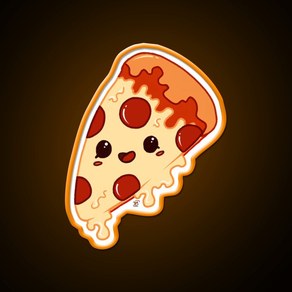 Kawaii Pizza Fast Food Led Neon Sign For Burger Place Rgb Color - Shineneon
