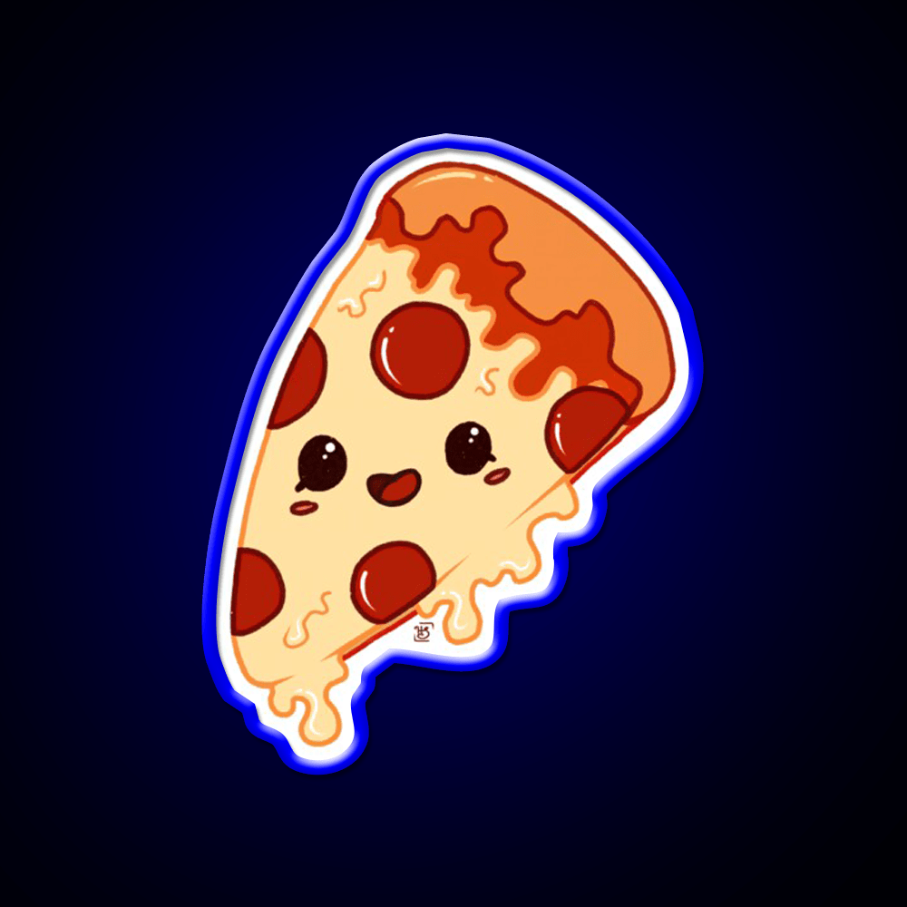 Kawaii Pizza Fast Food Led Neon Sign For Burger Place Rgb Color - Shineneon