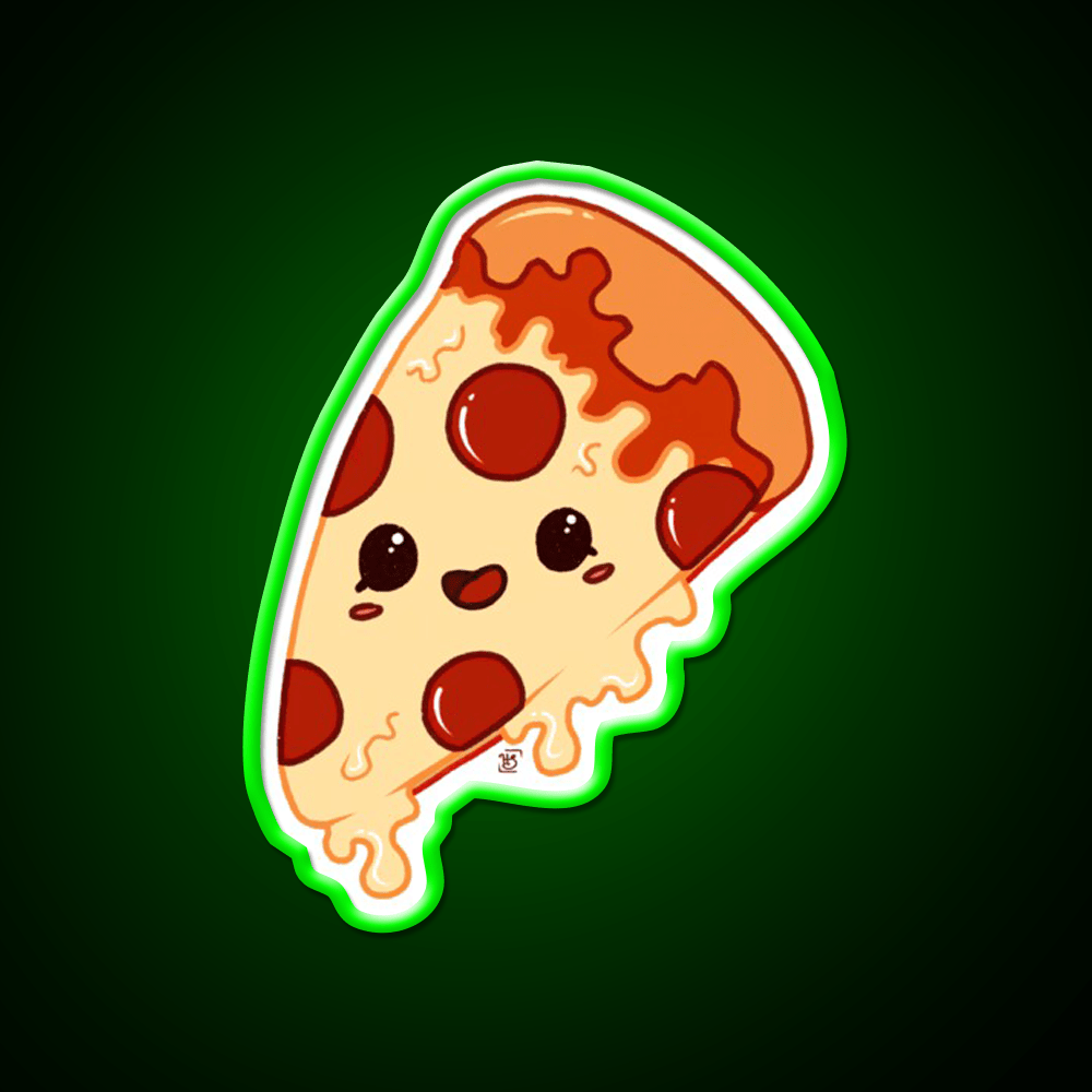 Kawaii Pizza Fast Food Led Neon Sign For Burger Place Rgb Color - Shineneon