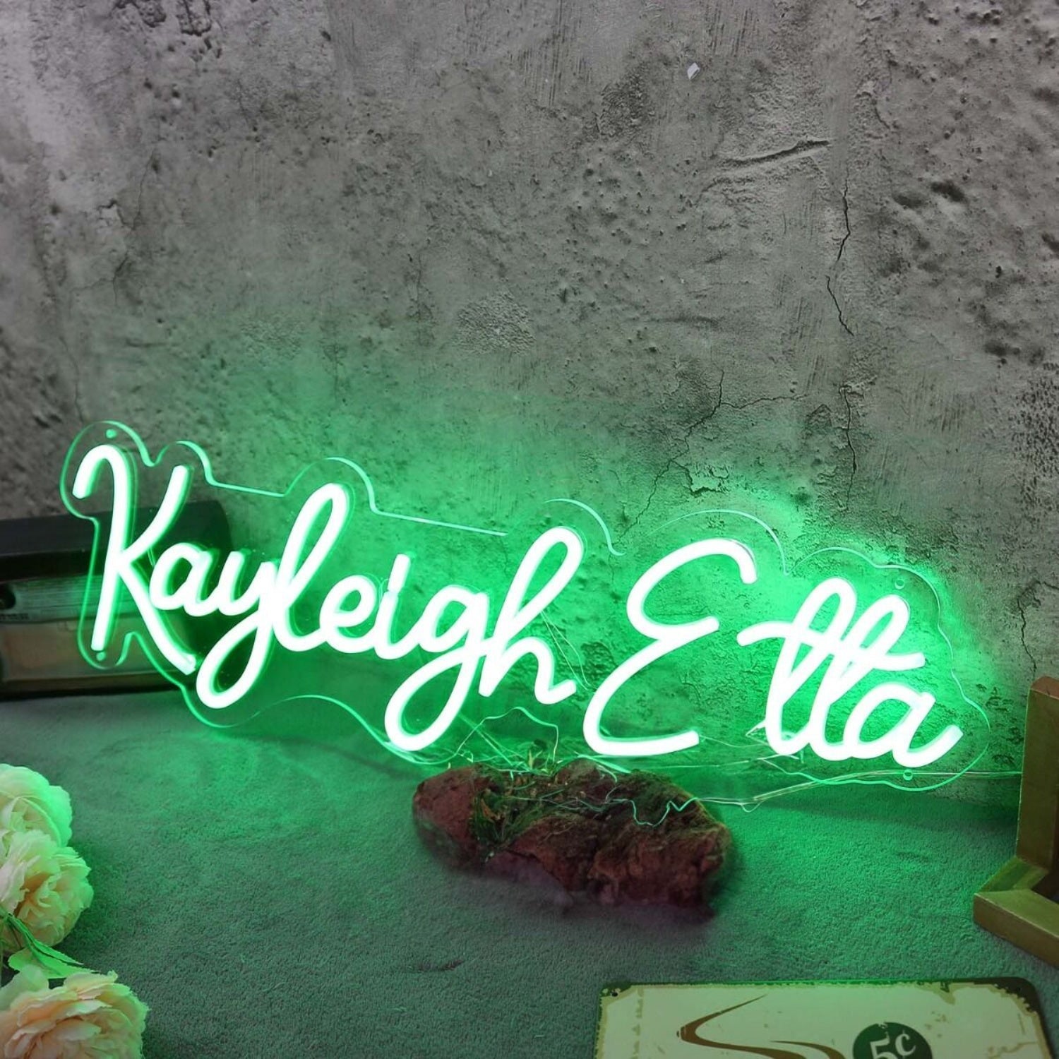 Kayleigh Etta Green Led Neon Sign - Shineneon