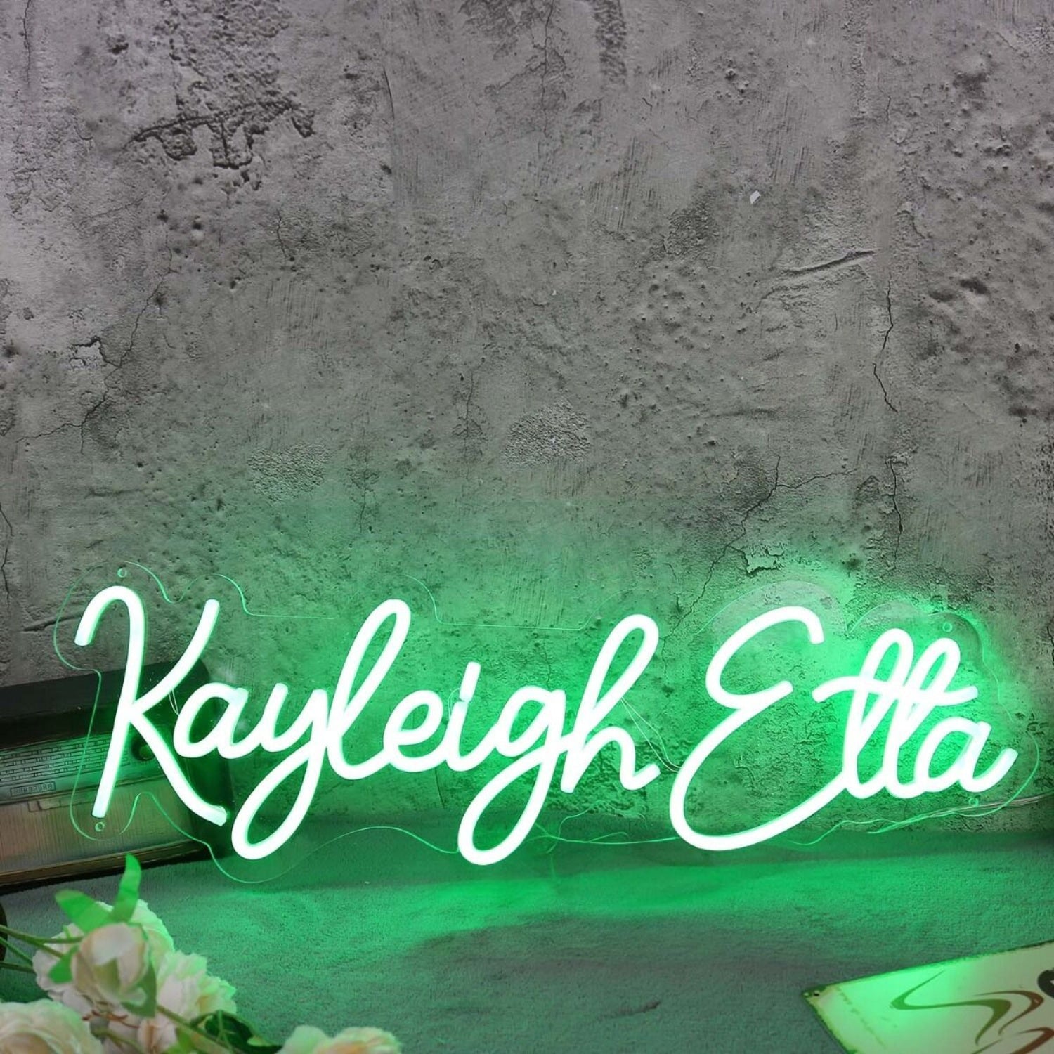 Kayleigh Etta Green Led Neon Sign - Shineneon
