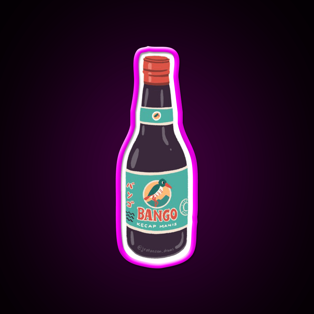 Kecap Bango Legendary Indonesian Soy Sauce Snack Food Led Neon Sign Rgb Color - Shineneon