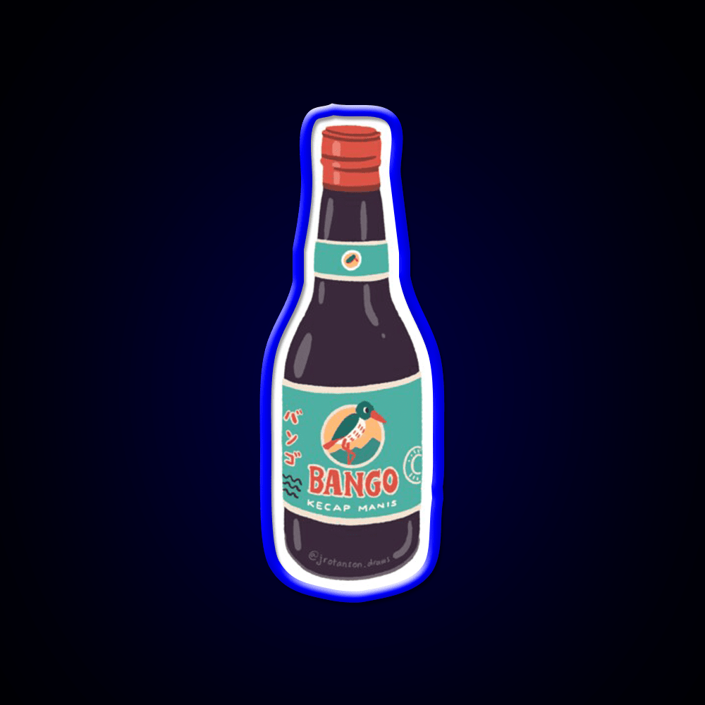 Kecap Bango Legendary Indonesian Soy Sauce Snack Food Led Neon Sign Rgb Color - Shineneon