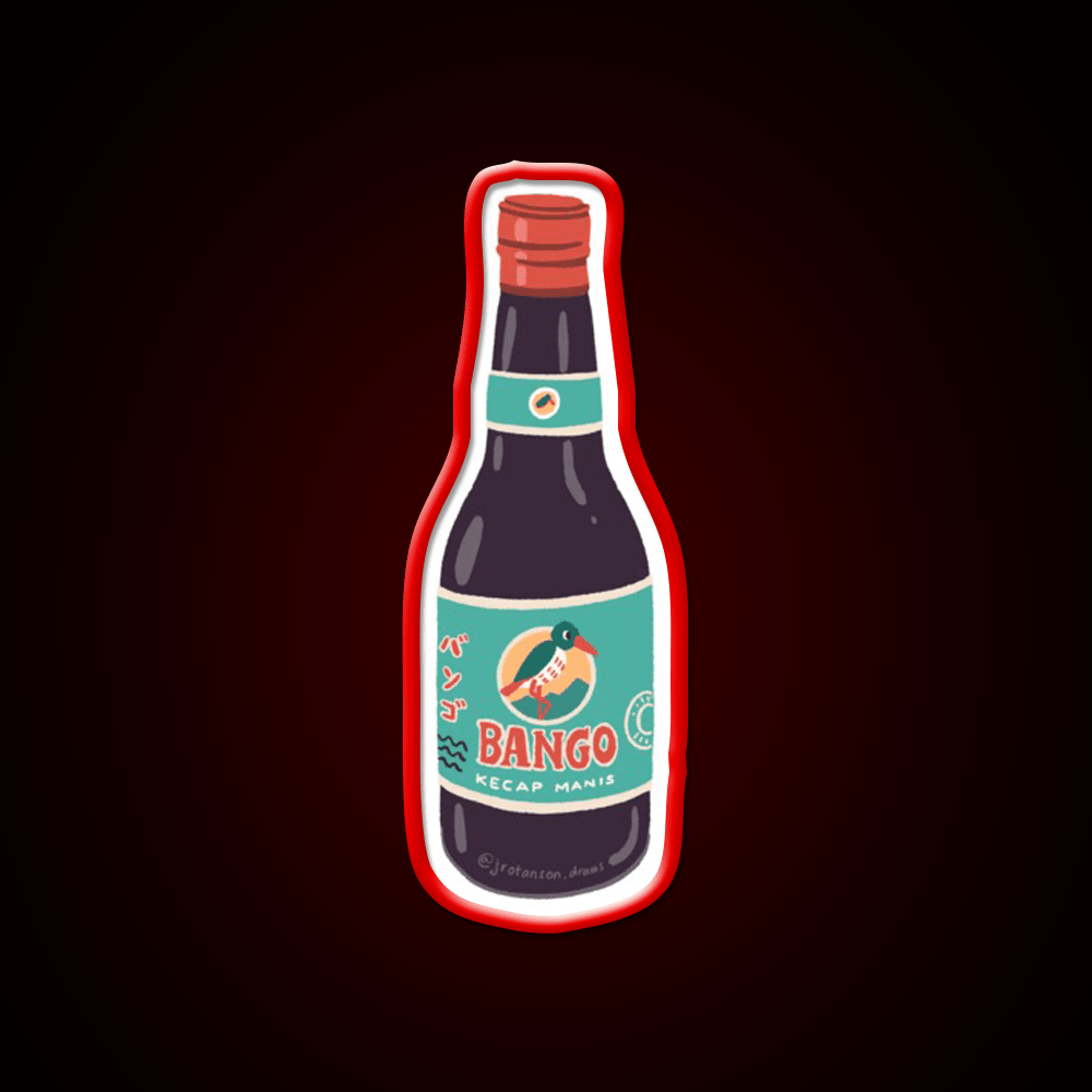 Kecap Bango Legendary Indonesian Soy Sauce Snack Food Led Neon Sign Rgb Color - Shineneon