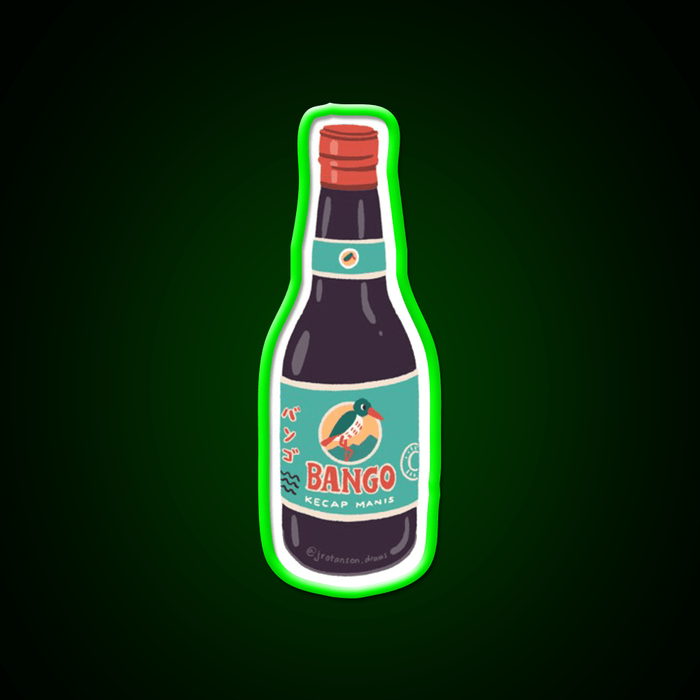 Kecap Bango Legendary Indonesian Soy Sauce Snack Food Led Neon Sign Rgb Color - Shineneon