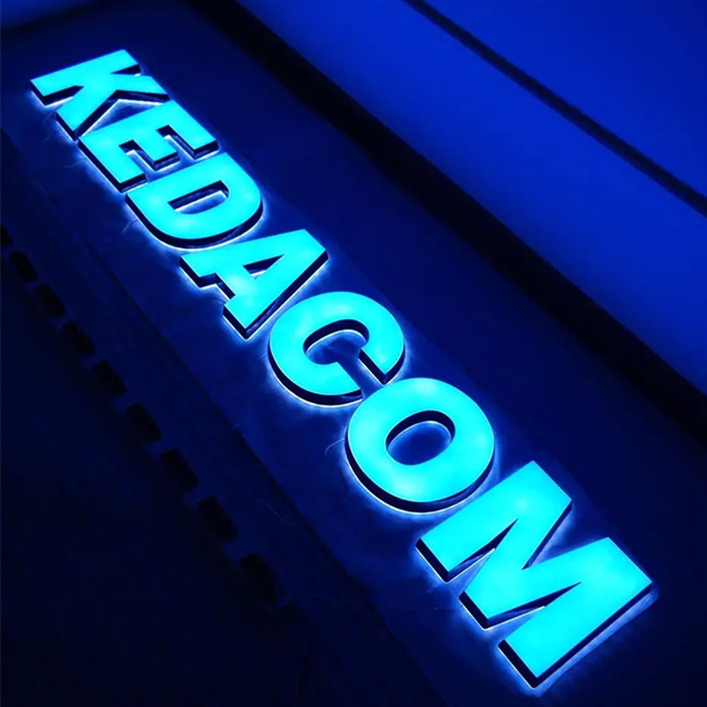 Kedacom 3D Frontlit And Backlit Channel Letter Led Light Sign - Shineneon
