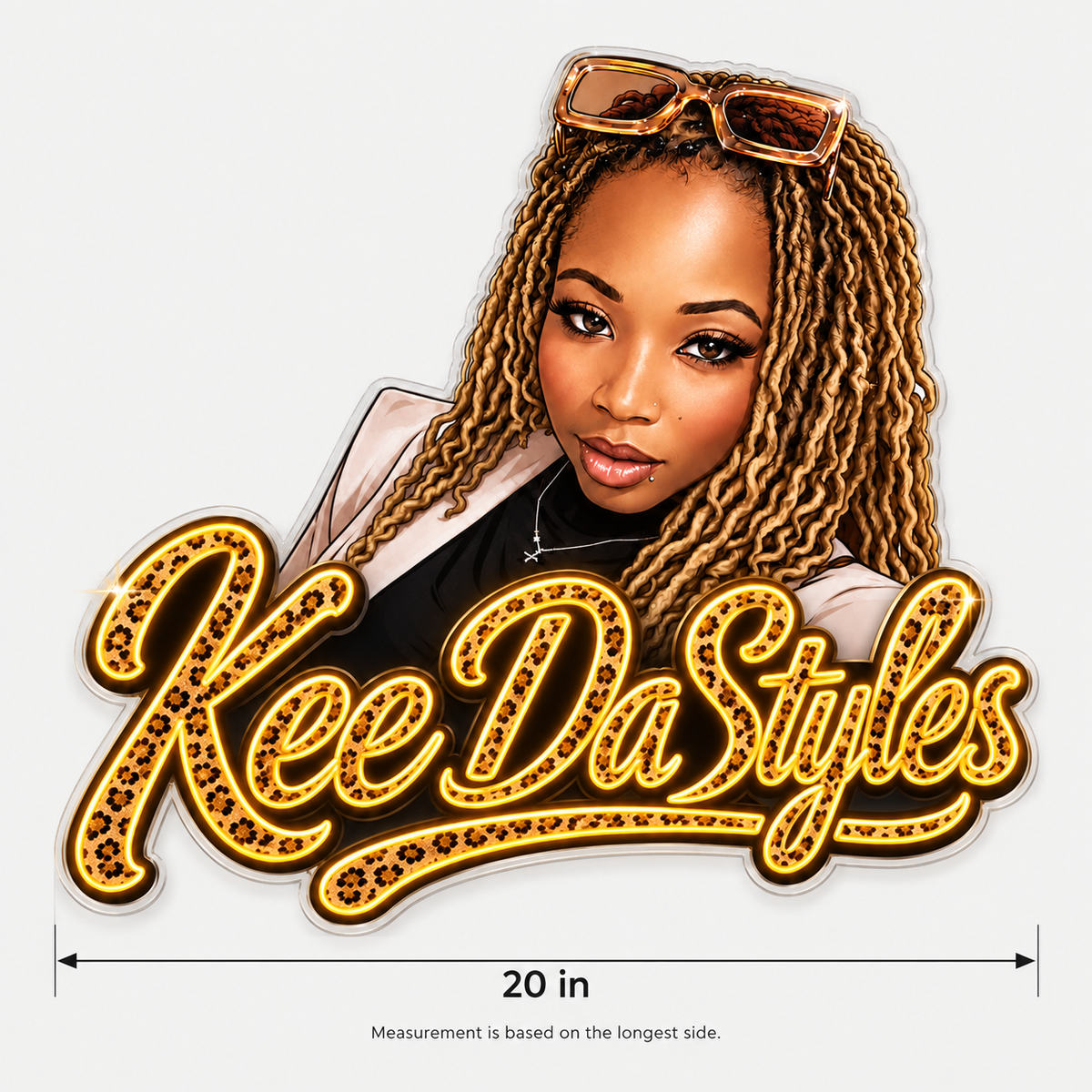 Keedastyles Custom LED Neon Sign | cc5c9318604a68fac2f92b985ce51873b7e96da725b0ee6b9c7d500325ca127e | dimensions