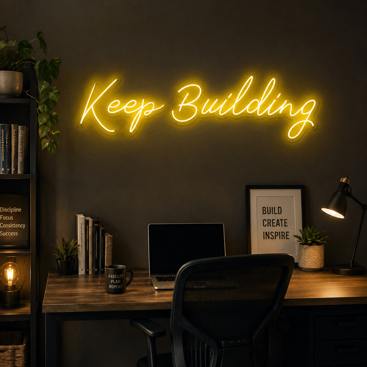 Keep Building Wall Decor LED Neon Sign - Shineneon