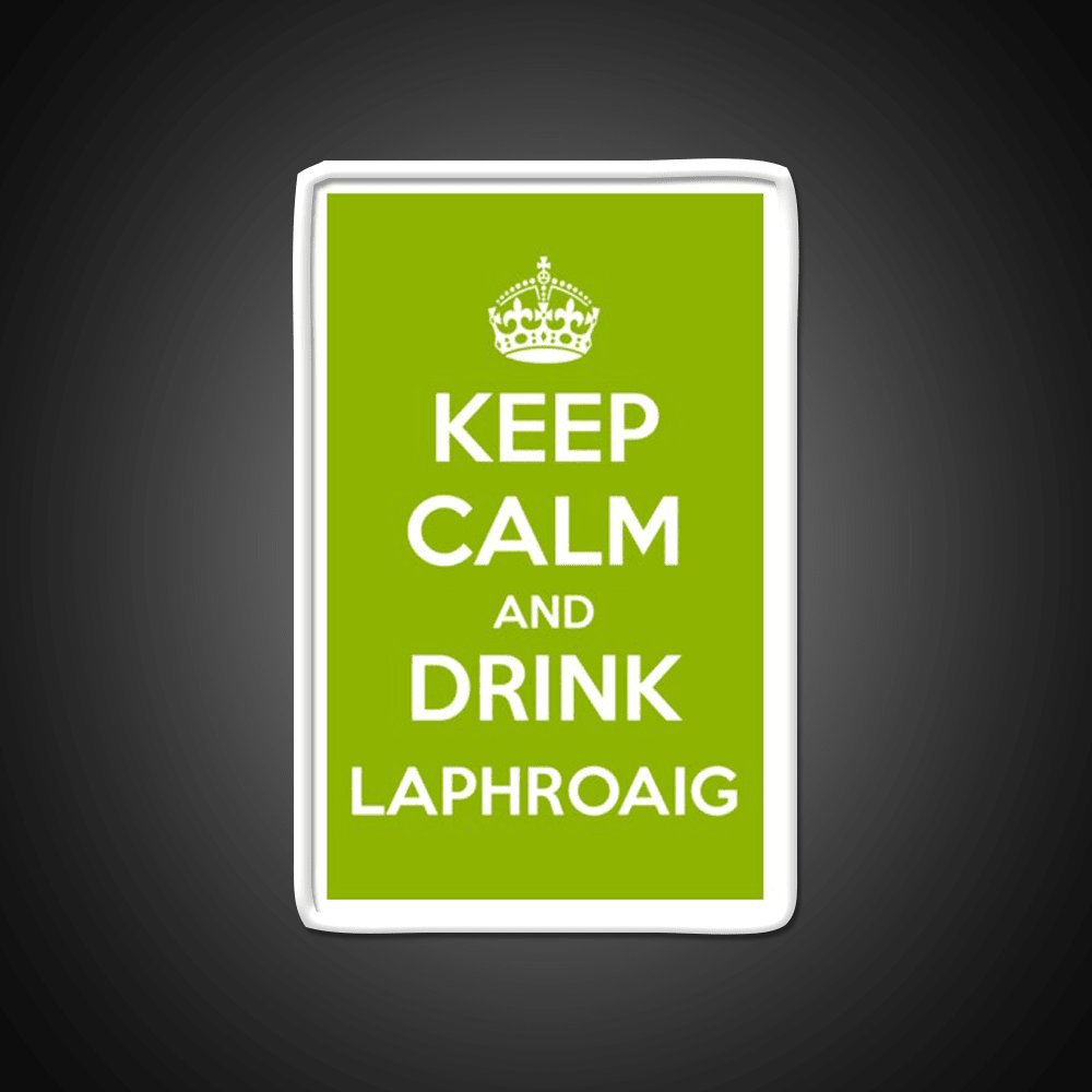 Keep Calm And Drink Laphroaig Islay Whisky Drink Bar Led Neon Sign Rgb Color - Shineneon