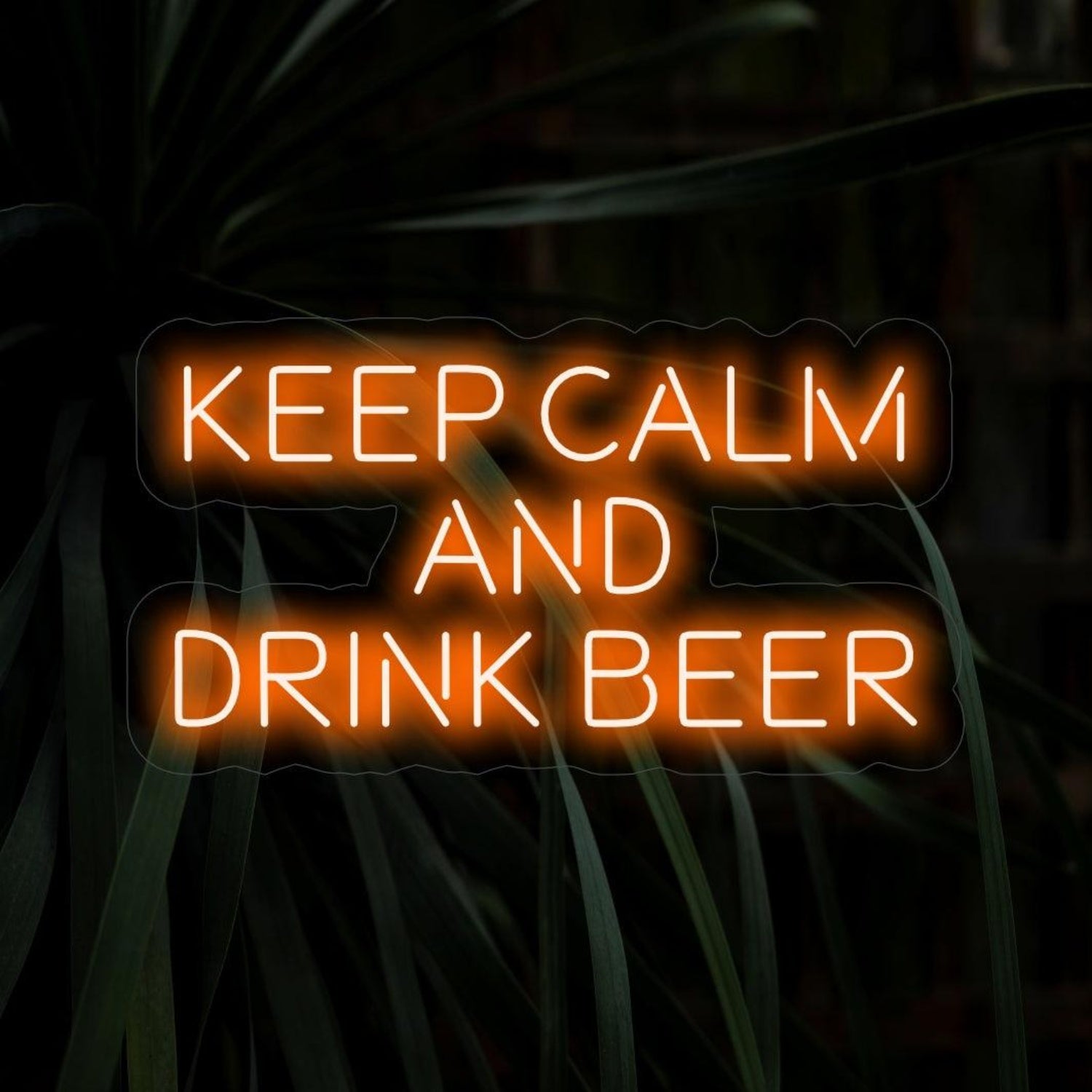 Keep Calm Drink Beer Amber Led Neon Sign Bar Home Wall Art | Shineneon