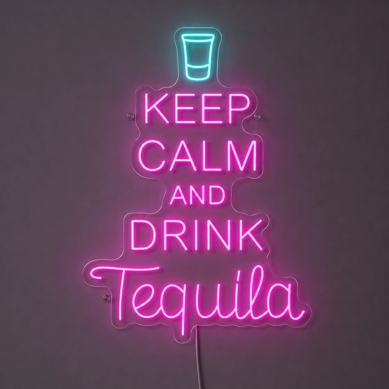 Keep Calm Drink Tequila Neon Sign LED Neon Sign main product image