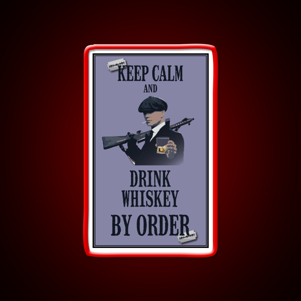 Keep Calm Whiskey Drink Bar Led Neon Sign Rgb Color