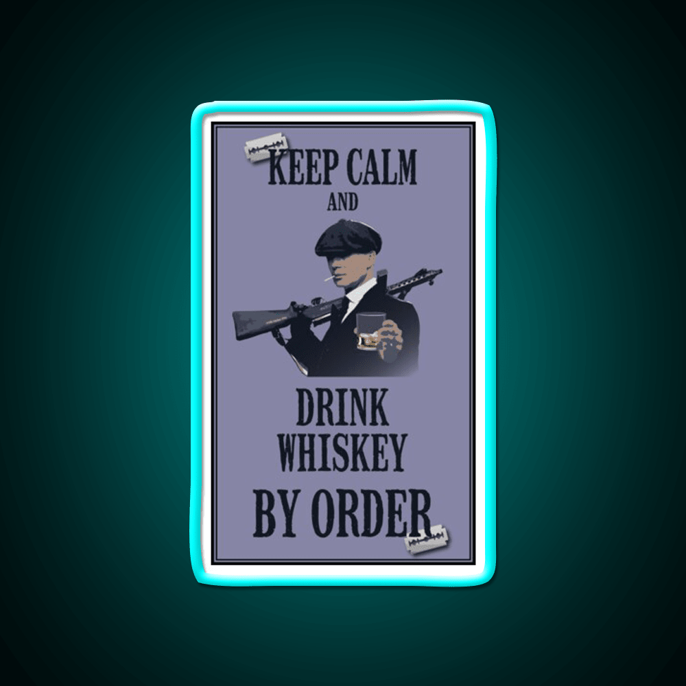 Keep Calm Whiskey Drink Bar Led Neon Sign Rgb Color - Shineneon