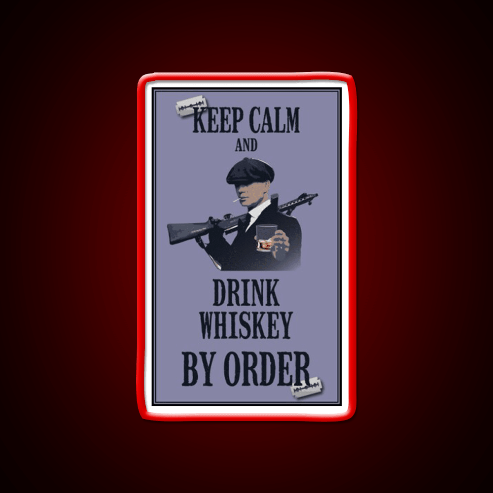 Keep Calm Whiskey Drink Bar Led Neon Sign Rgb Color - Shineneon