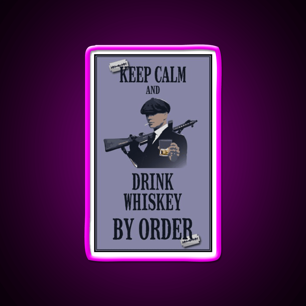 Keep Calm Whiskey Drink Bar Led Neon Sign Rgb Color - Shineneon