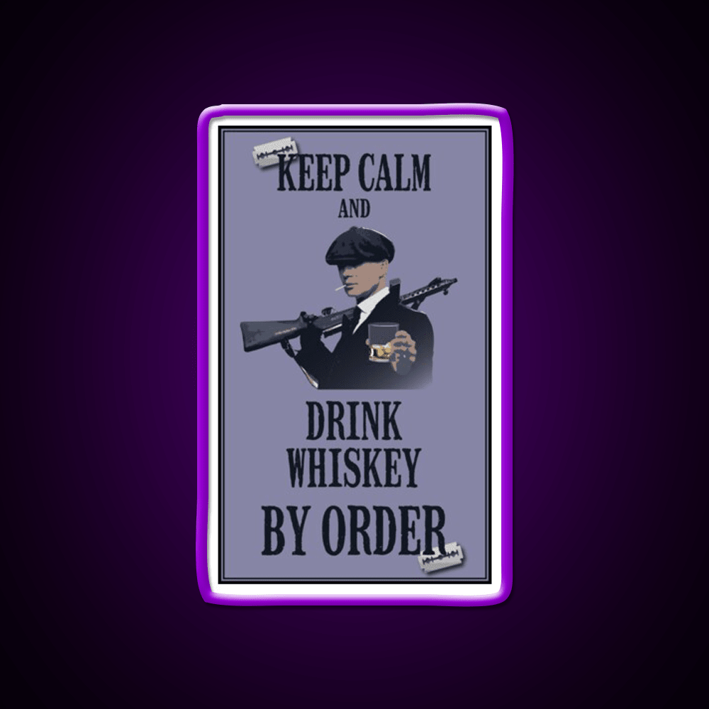 Keep Calm Whiskey Drink Bar Led Neon Sign Rgb Color - Shineneon