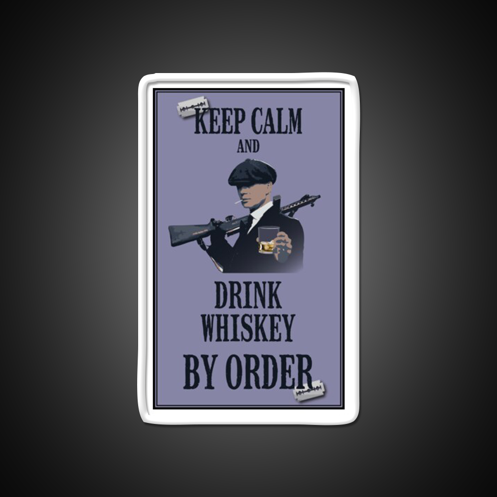 Keep Calm Whiskey Drink Bar Led Neon Sign Rgb Color