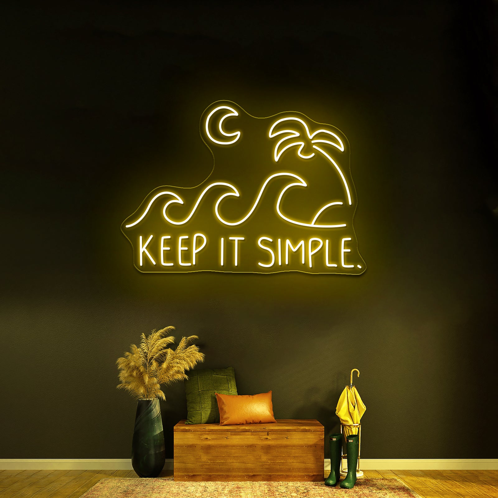 Keep It Simple Artwork Neon Signs For Sale - LED neon sign view 7