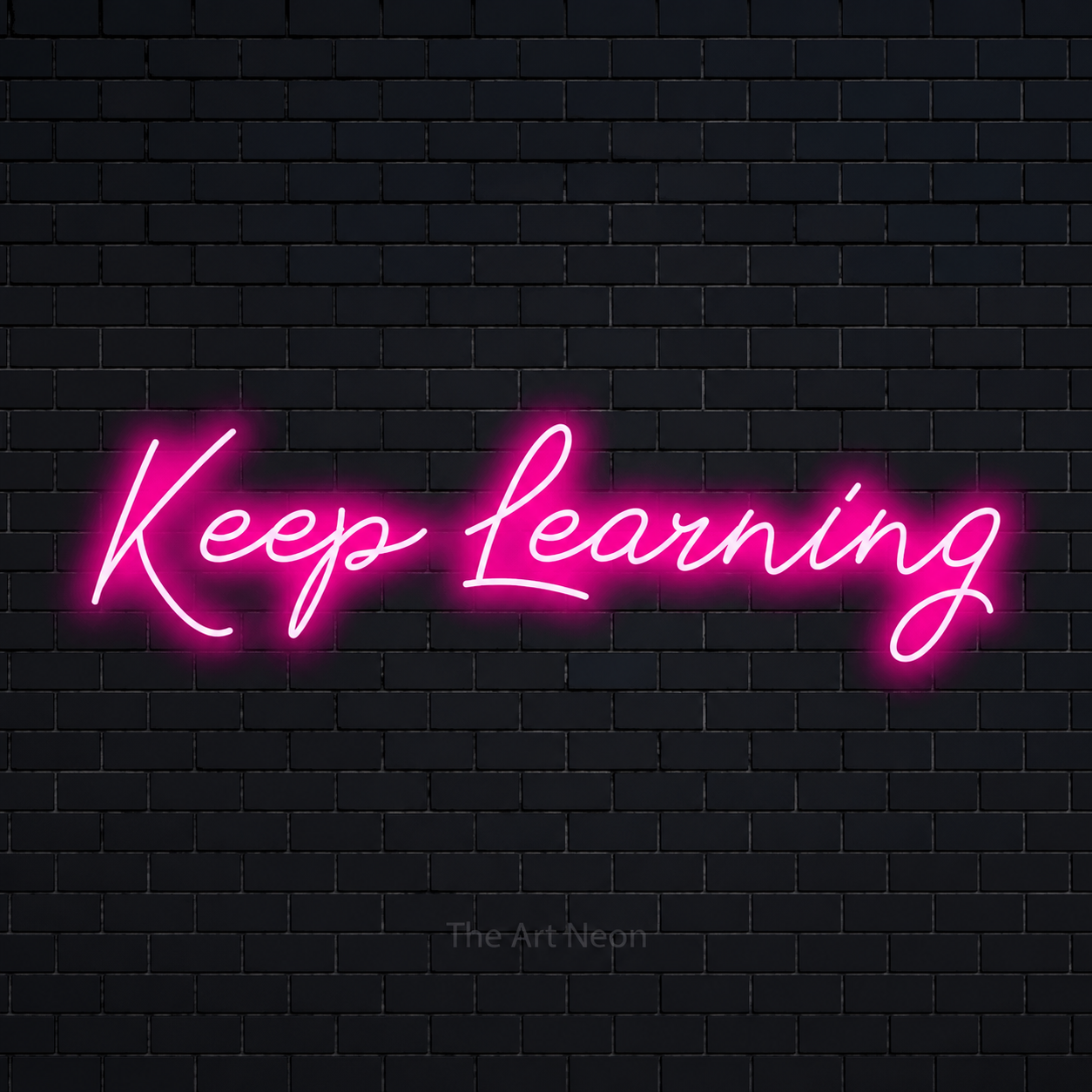Keep Learning Wall Decor LED Neon Sign - 01 Original Product Image