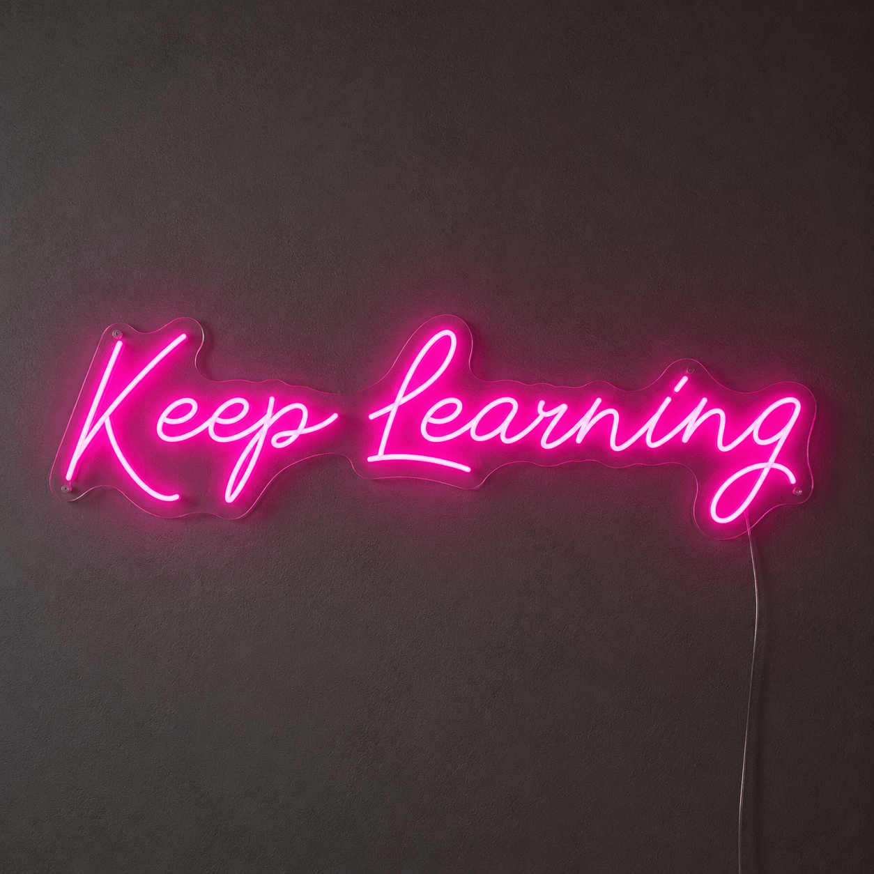 Keep Learning Wall Decor LED Neon Sign - Shineneon