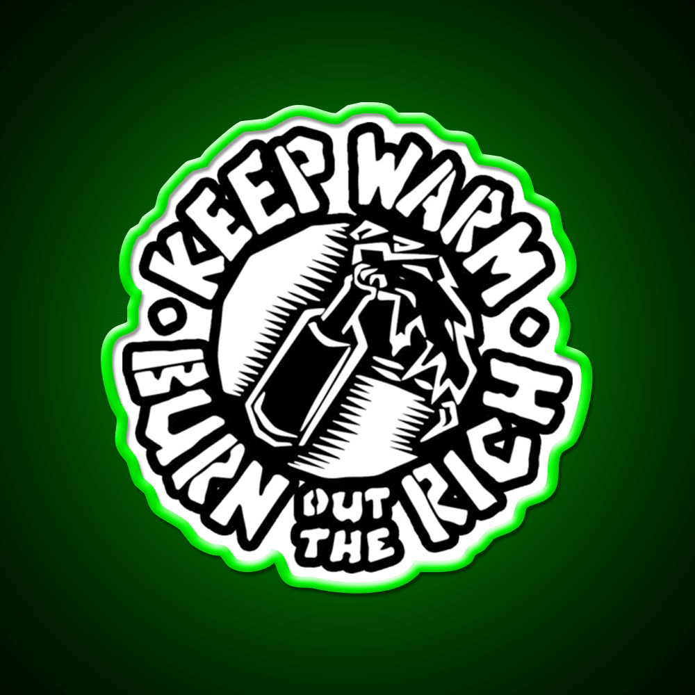 Keep Warm Molotov Cocktail Bar Decor Led Neon Sign Rgb Color - Shineneon