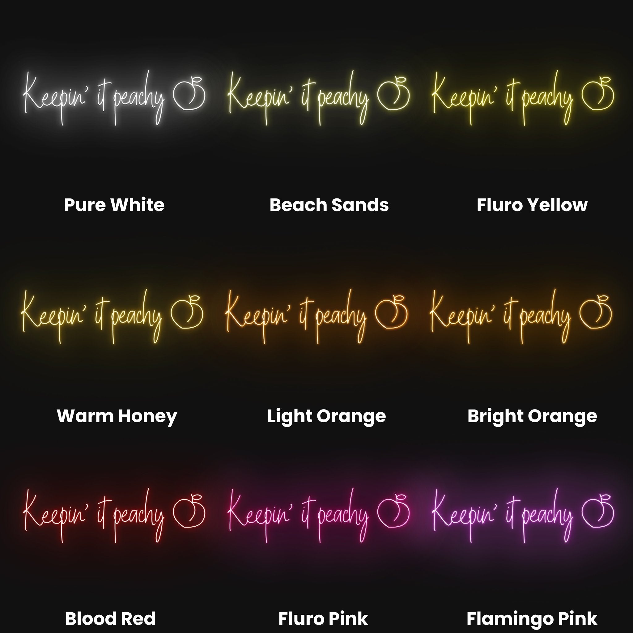 Keepin It Peachy Led Neon Sign | Shineneon