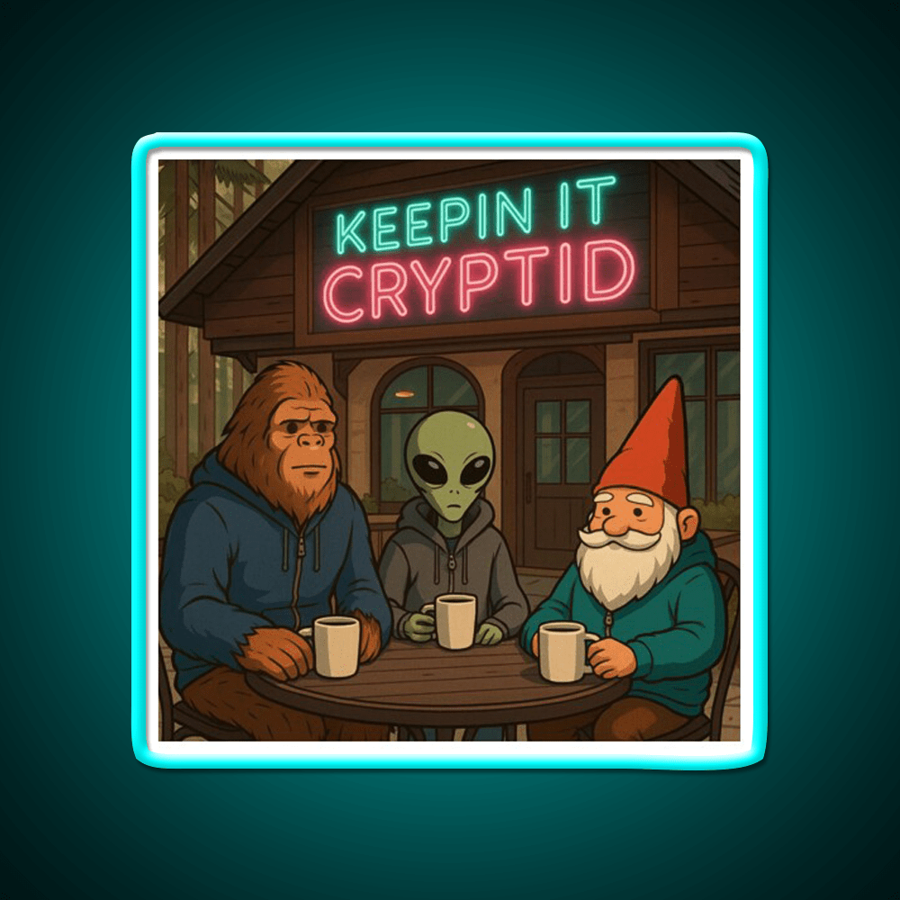 Keeping It Cryptid Cafe Led Neon Sign Espresso Bar Art Rgb Color - Shineneon