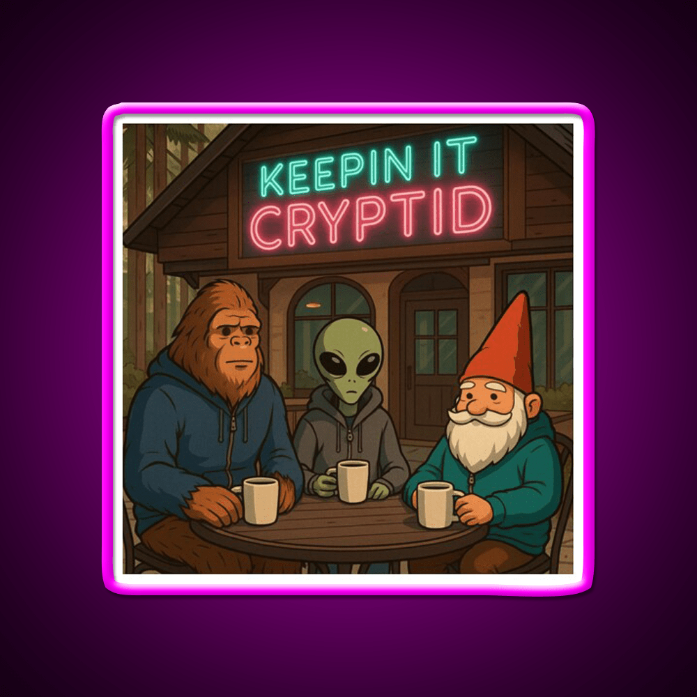 Keeping It Cryptid Cafe Led Neon Sign Espresso Bar Art Rgb Color - Shineneon