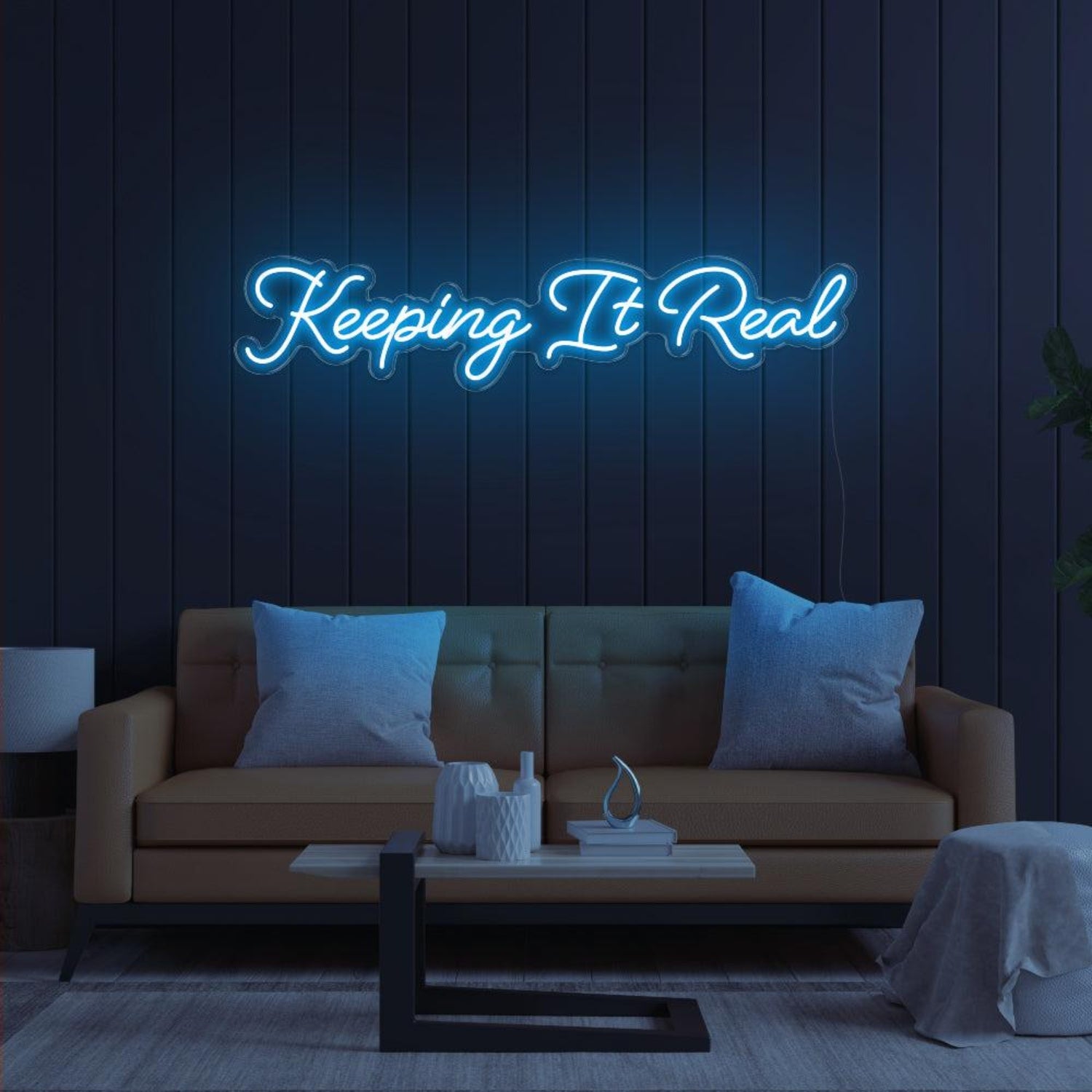 Keeping It Real Pink Handwritten Led Neon Sign For Home Decor | Shineneon