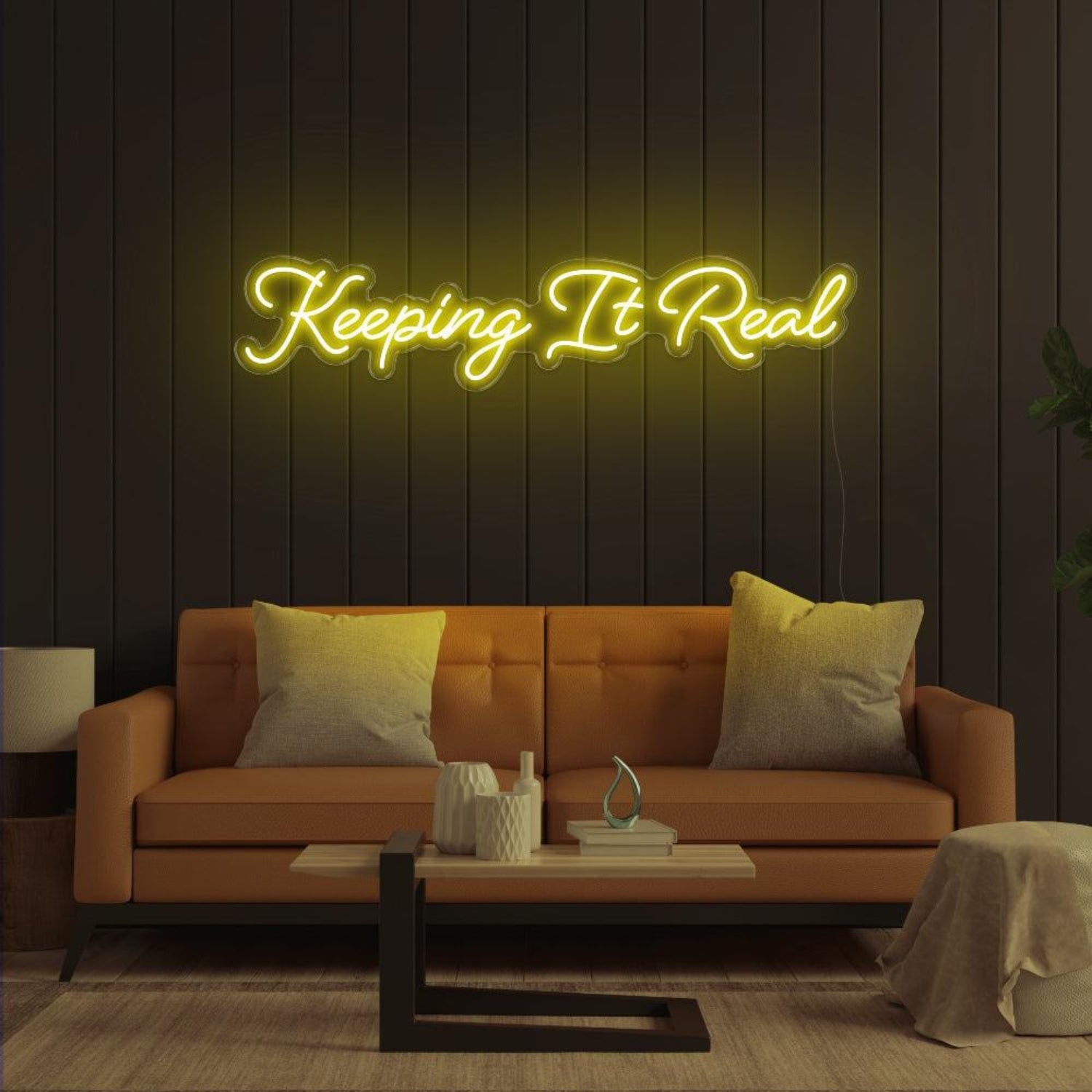 Keeping It Real Pink Led Neon Sign Living Room Decor | Shineneon