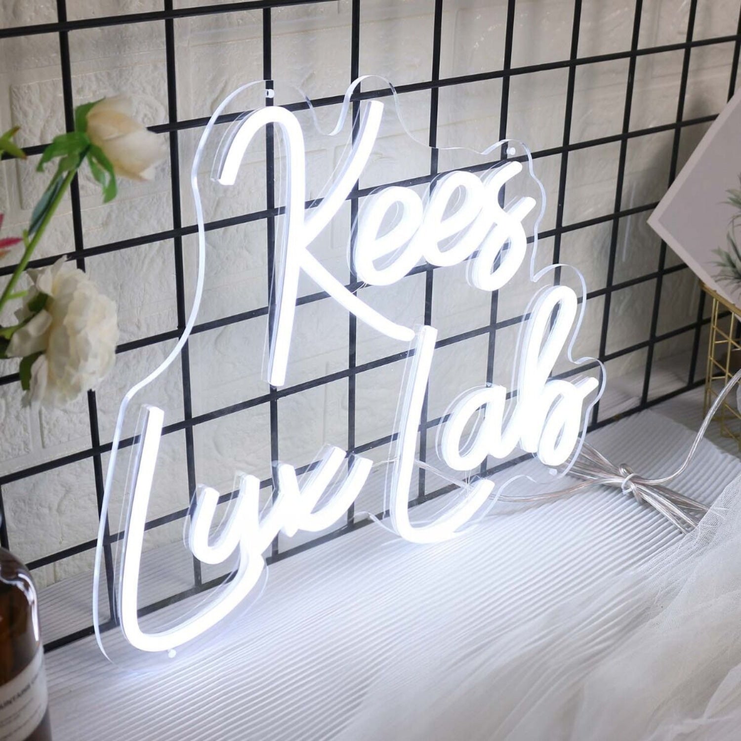 Kees Lux Lab White Led Neon Sign - Shineneon