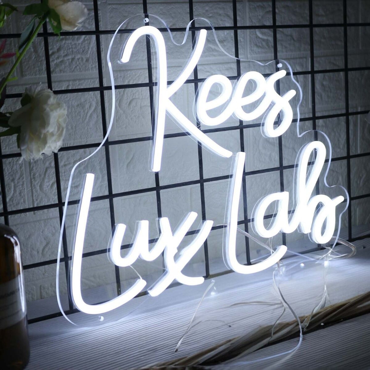 Kees Lux Lab White Led Neon Sign - Shineneon