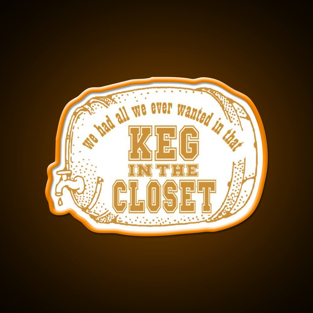 Keg In The Closet Beer Bar Decor Led Neon Sign Rgb Color - LED neon sign view 6