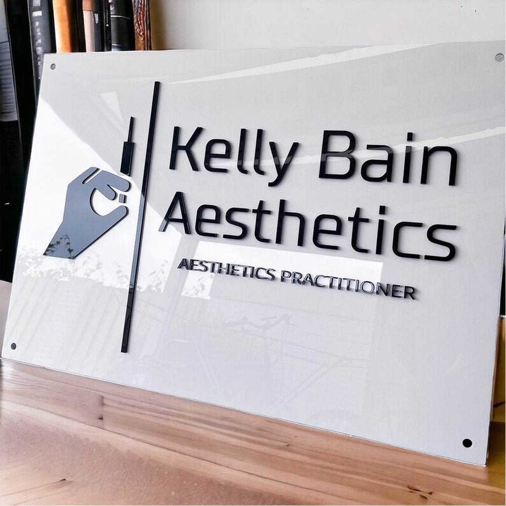 Kelly Bain Aesthietics Acrylic Business Logo Sign - Shineneon