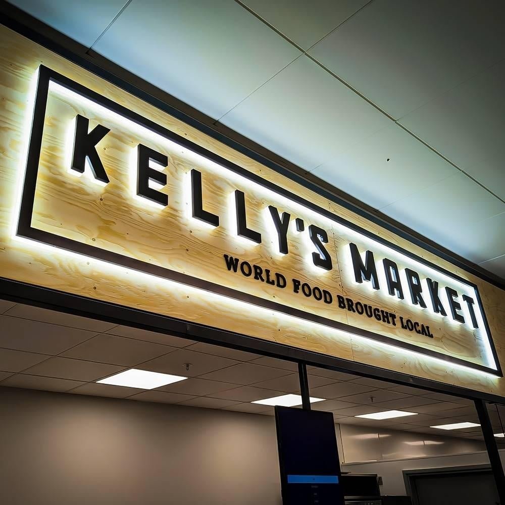 Kellys Market 3D Backlit Letters Business Metal Led Sign - Shineneon