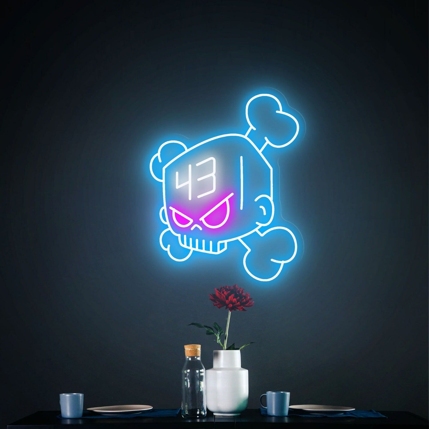 Ken Block 43 Skull Neon Sign Art Neon Light Wall Decor | Shineneon