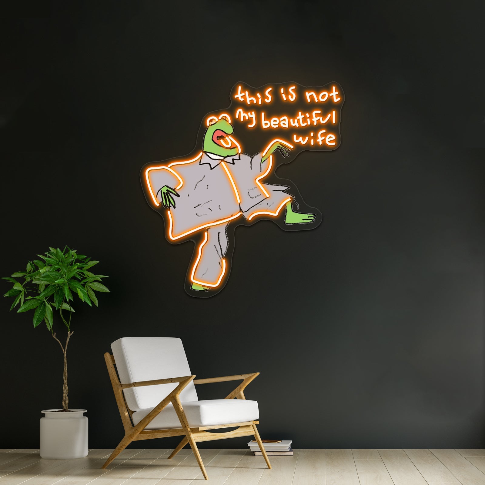 Kermie Byrnie Being Bamboozled Artwork Neon Signs For Sale - Shineneon