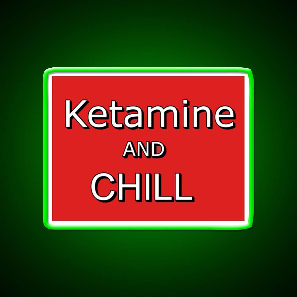 Ketamine And Chill Hemp Inspired Green Leaf Led Neon Sign Rgb Color - LED neon sign view 8