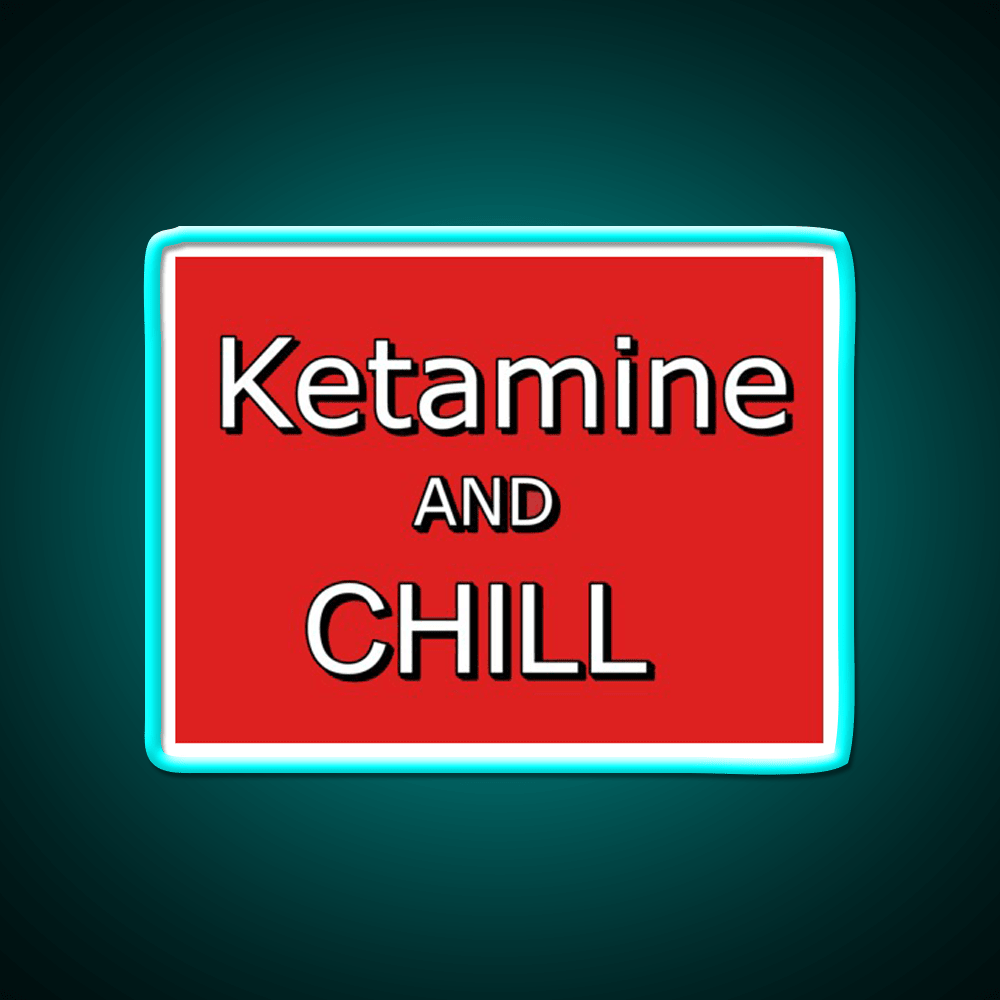 Ketamine And Chill Hemp Inspired Green Leaf Led Neon Sign Rgb Color - Shineneon