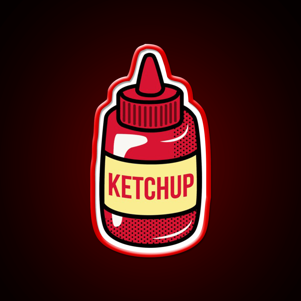 Ketchup Fast Food Led Neon Sign For Burger Place Rgb Color - Shineneon