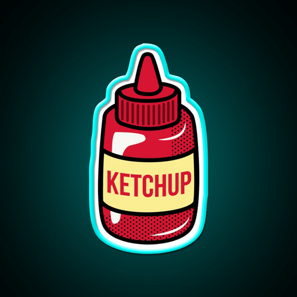 Ketchup Fast Food Led Neon Sign For Burger Place Rgb Color - Shineneon