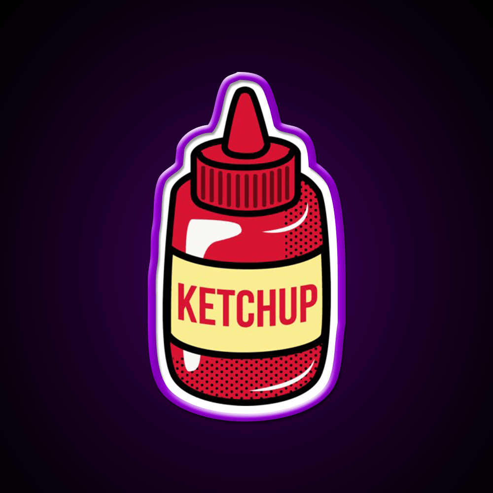 Ketchup Fast Food Led Neon Sign For Burger Place Rgb Color - Shineneon