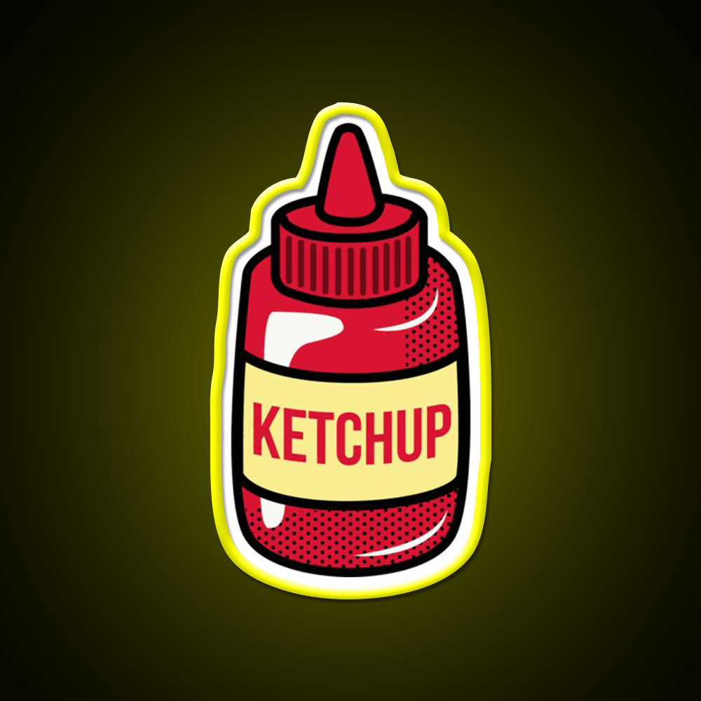 Ketchup Fast Food Led Neon Sign For Burger Place Rgb Color - Shineneon