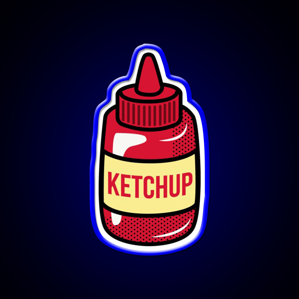 Ketchup Fast Food Led Neon Sign For Burger Place Rgb Color - Shineneon